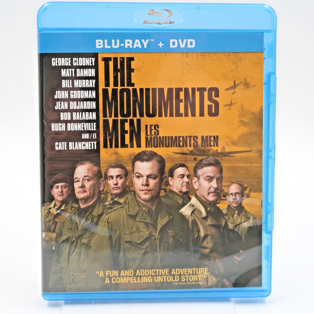 The Monuments Men Blu-ray DVD 2014 Sony Pictures George Clooney Matt Damon PG